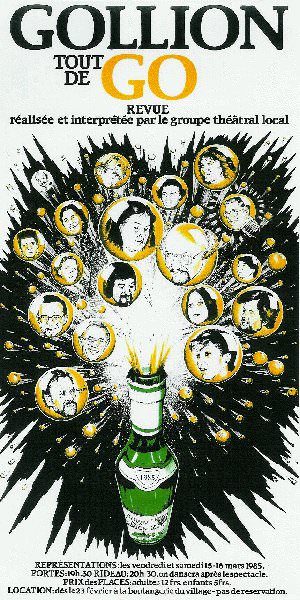Affiche 1985 : Revue : Gollion tout de Go