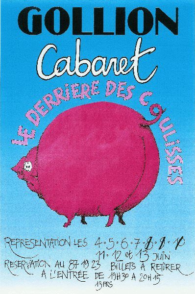 Affiche 1987 : Cabaret : Le derrière des coulisses