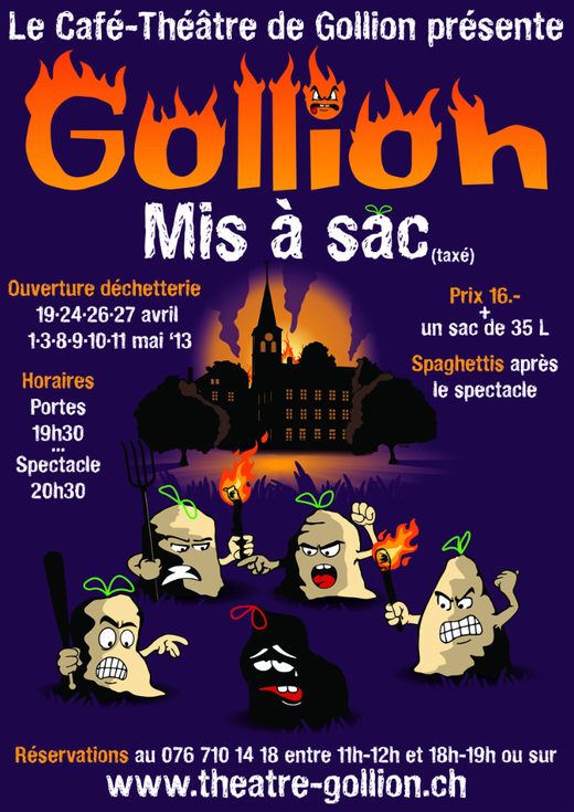 Affiche 2013 : Gollion mis à sac