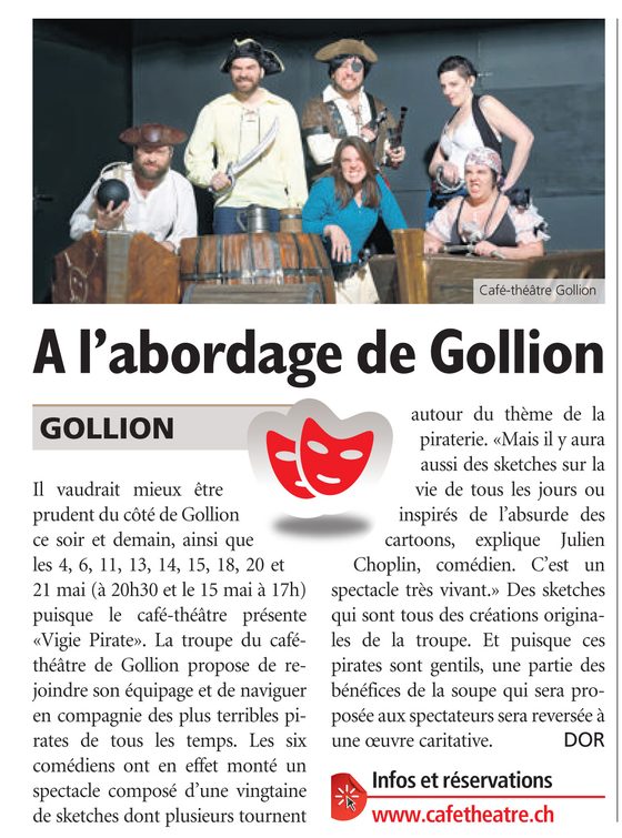 Coupure de presse : Journal de Morges, 29.04.2016